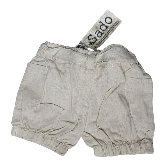 Sado NWT linen shorts fabric belt photo shoot spring summer vacation kid size 3t - Picture 5 of 6